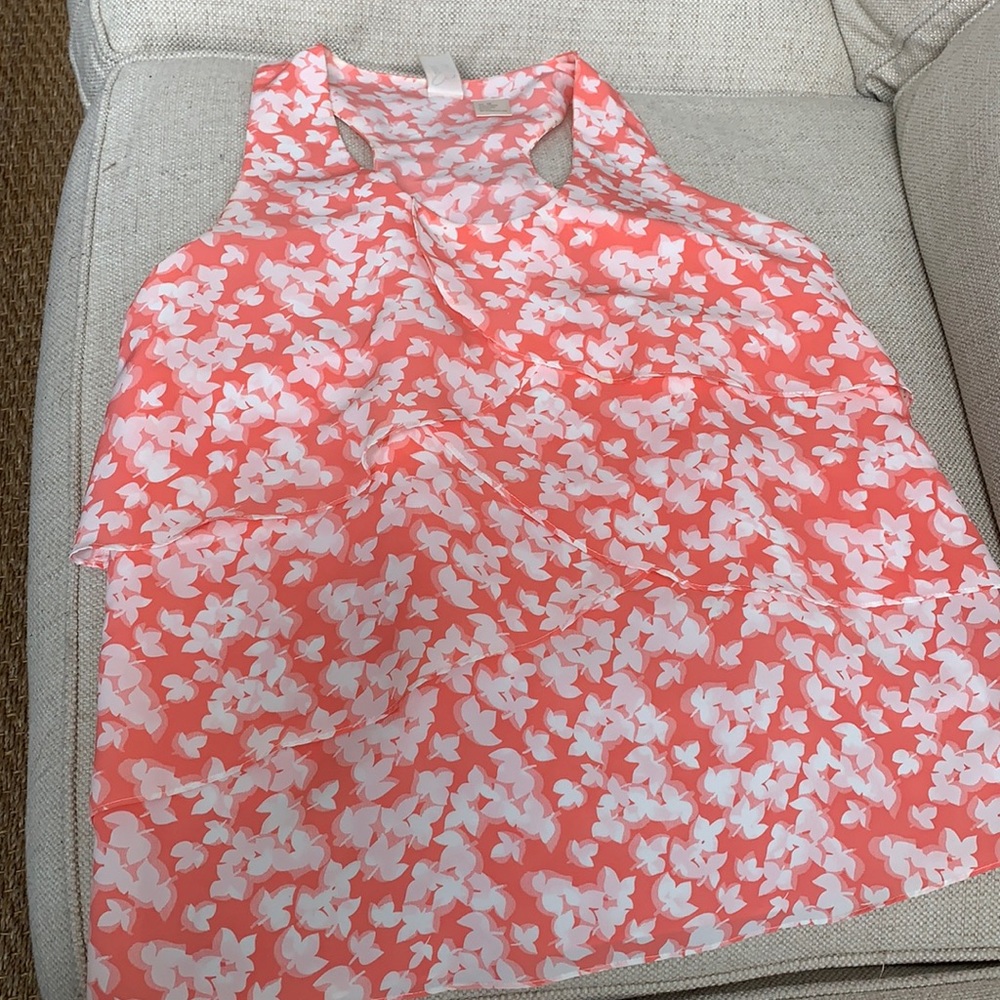 Tier sleeveless blouse